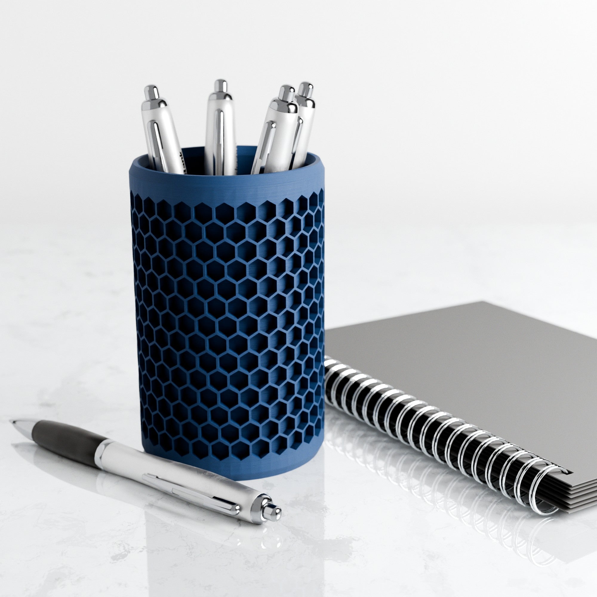 Modern Honeycomb Pencil Holder