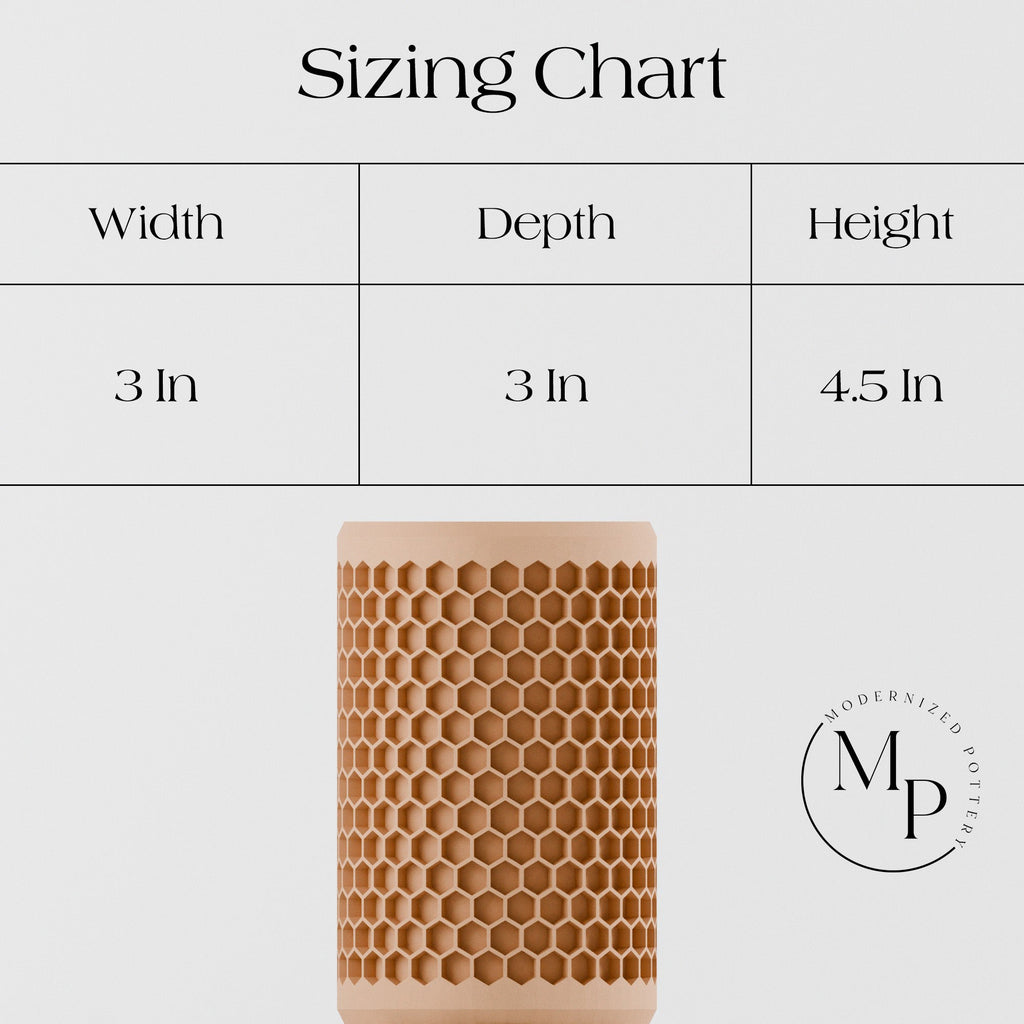 Modern Honeycomb Pencil Holder