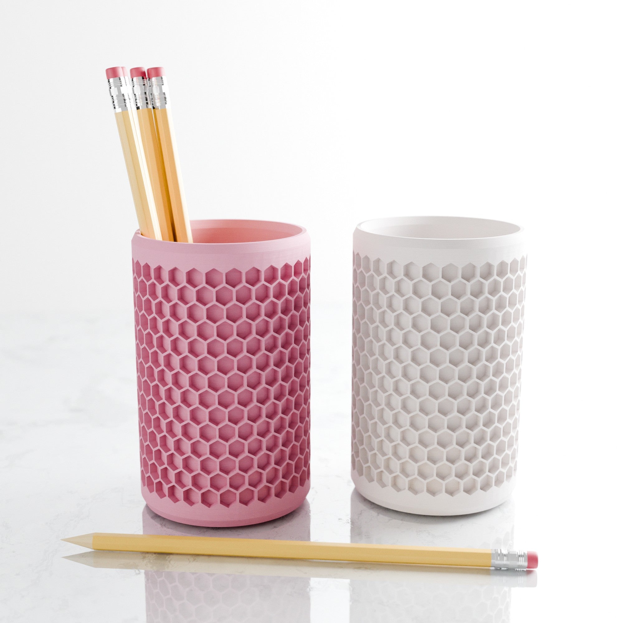Modern Honeycomb Pencil Holder